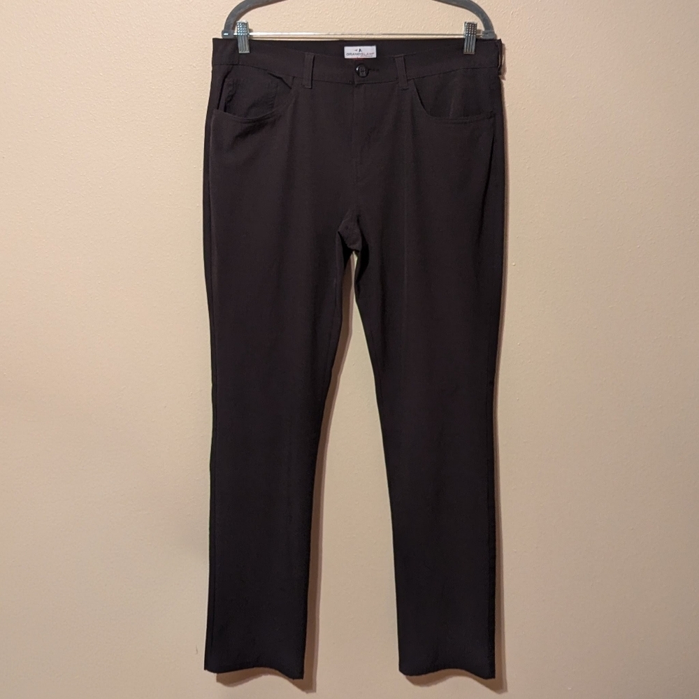 GRAND SLAM Straight Leg Golf Pants | 34x34 Charcoal
